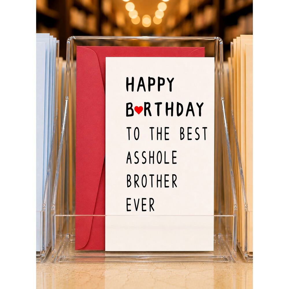 Birthday Brother, Adult - 5.3" x 5.3"